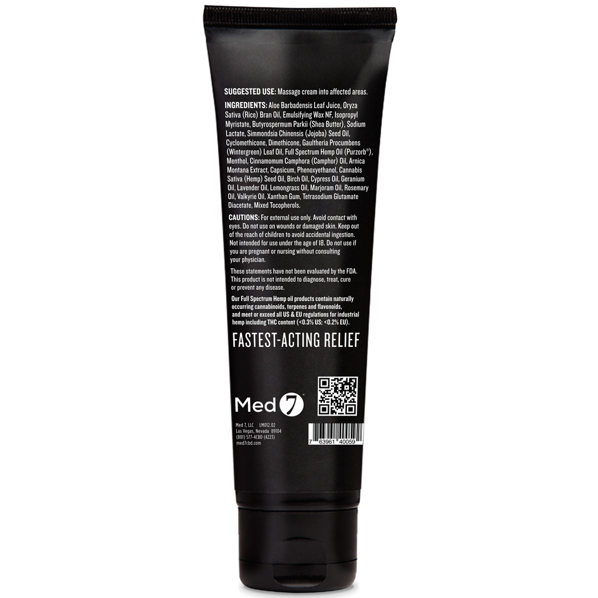 900 mg Med 7 Recover Cream — 7 CBD STORE